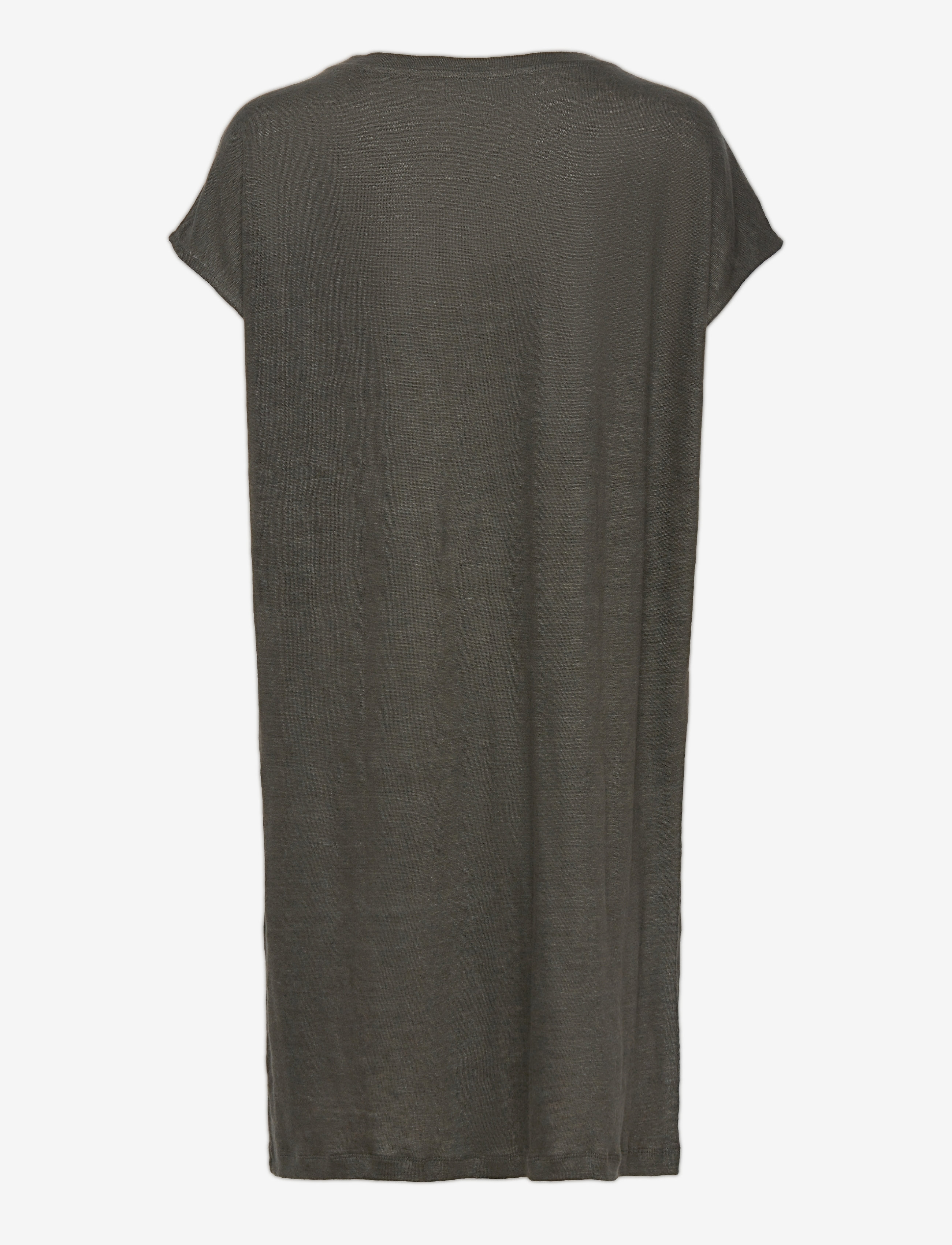 Residus - Winnie Linen Dress - ink green - 1