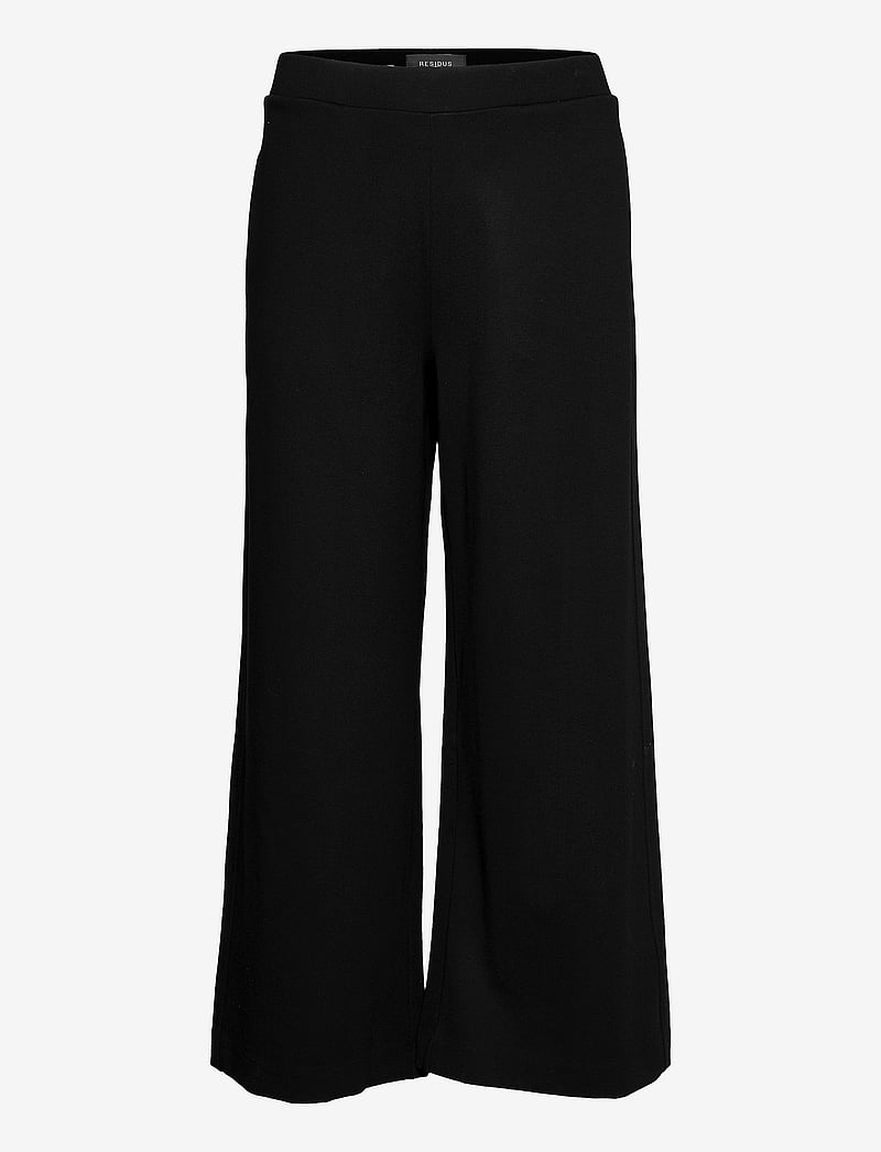Residus - LOTTIE WIDE PANTS - wide leg trousers - black - 1