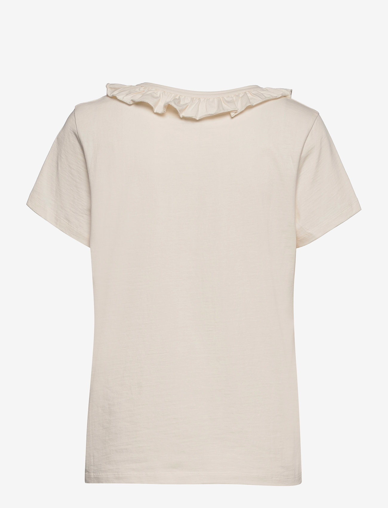 Residus - Ebony Organic Cotton Ruffle Top - shell - 1