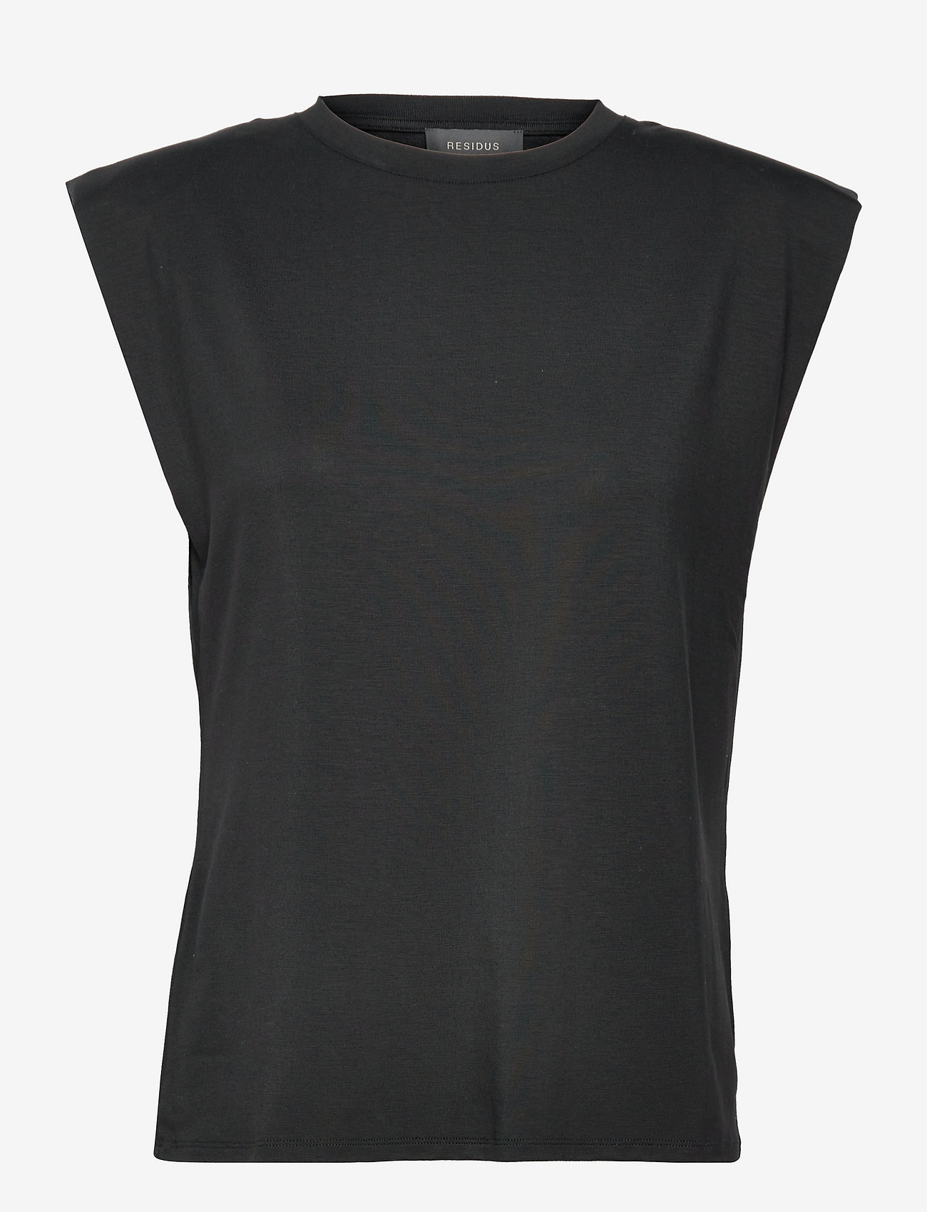 Residus - Tone Tencel Shoulder Pad Top - black - 0