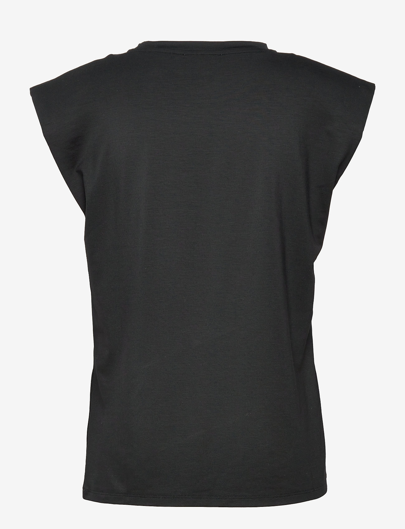 Residus - Tone Tencel Shoulder Pad Top - black - 1