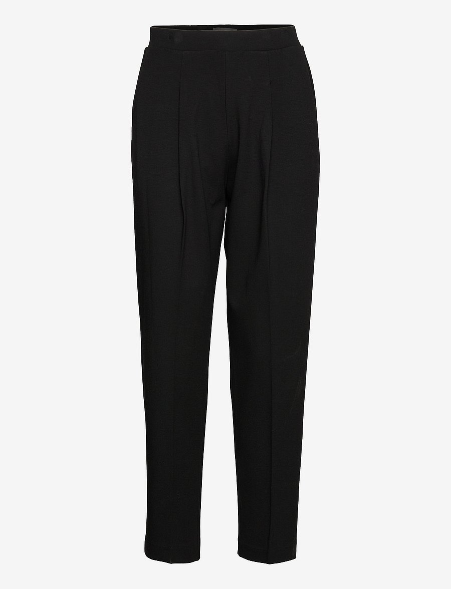 Residus - LEE PLEAT PANT - straight leg trousers - black - 1