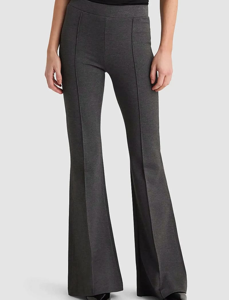 Residus - LINDY PANTS - flare bukser - graphite melange - 0