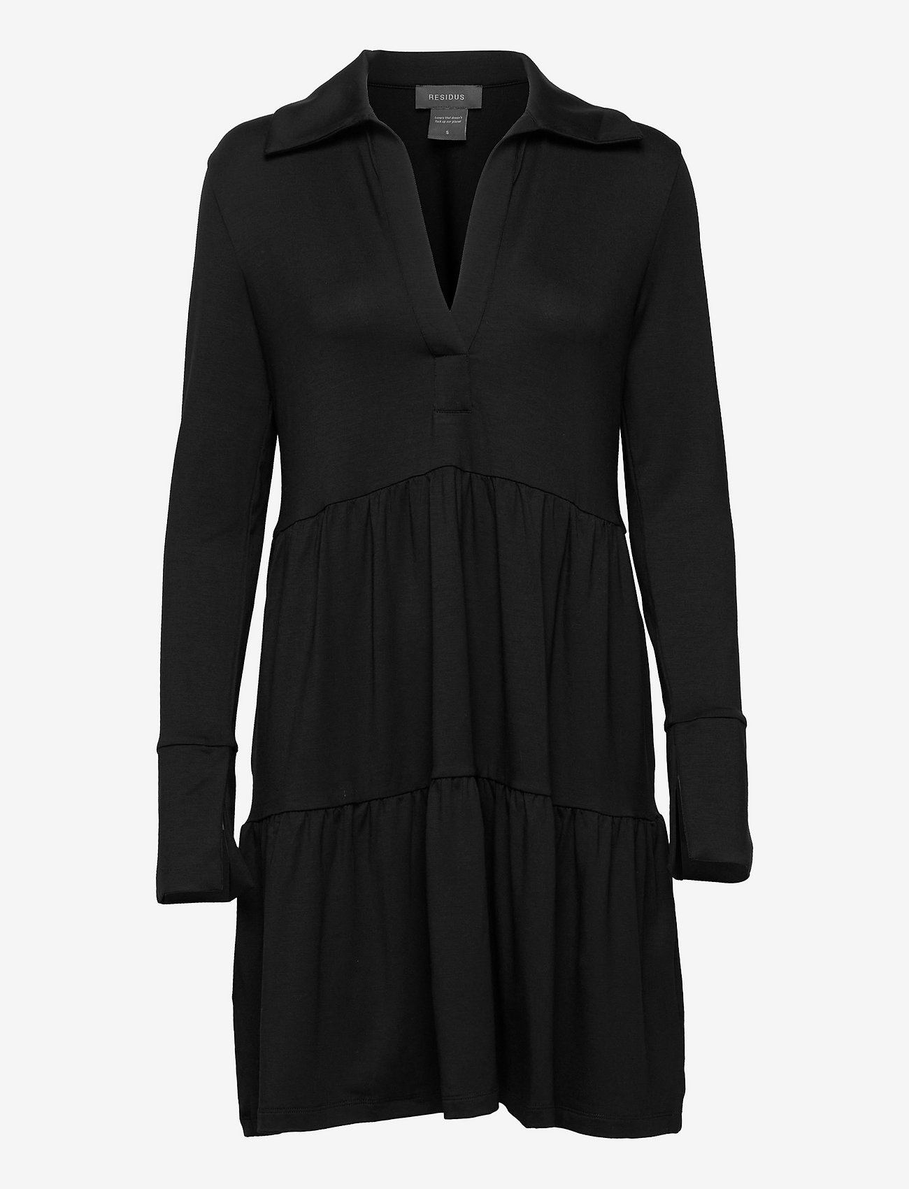 Residus - Toto Collar Dress - skjortklänningar - black - 0