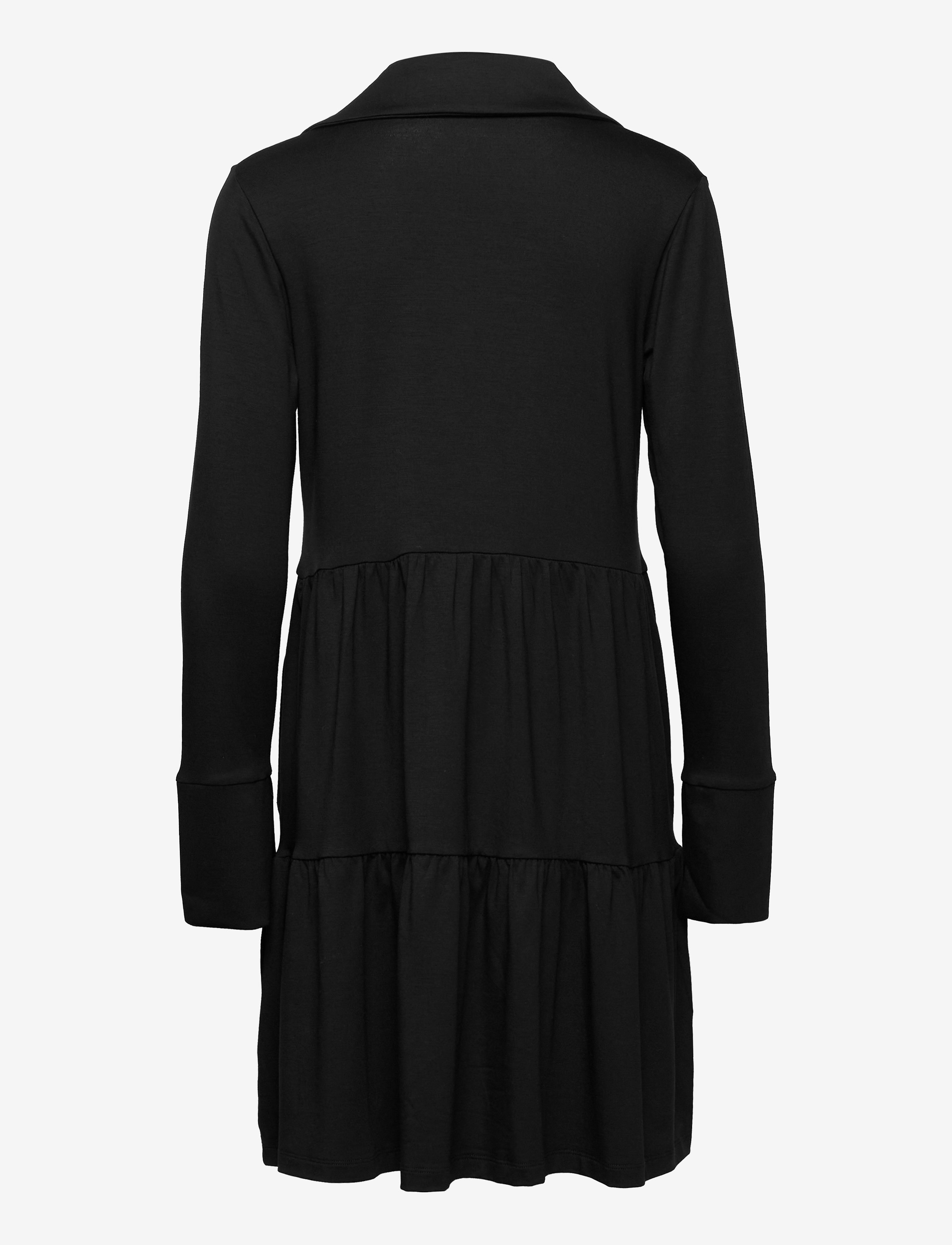 Residus - Toto Collar Dress - skjortekjoler - black - 2