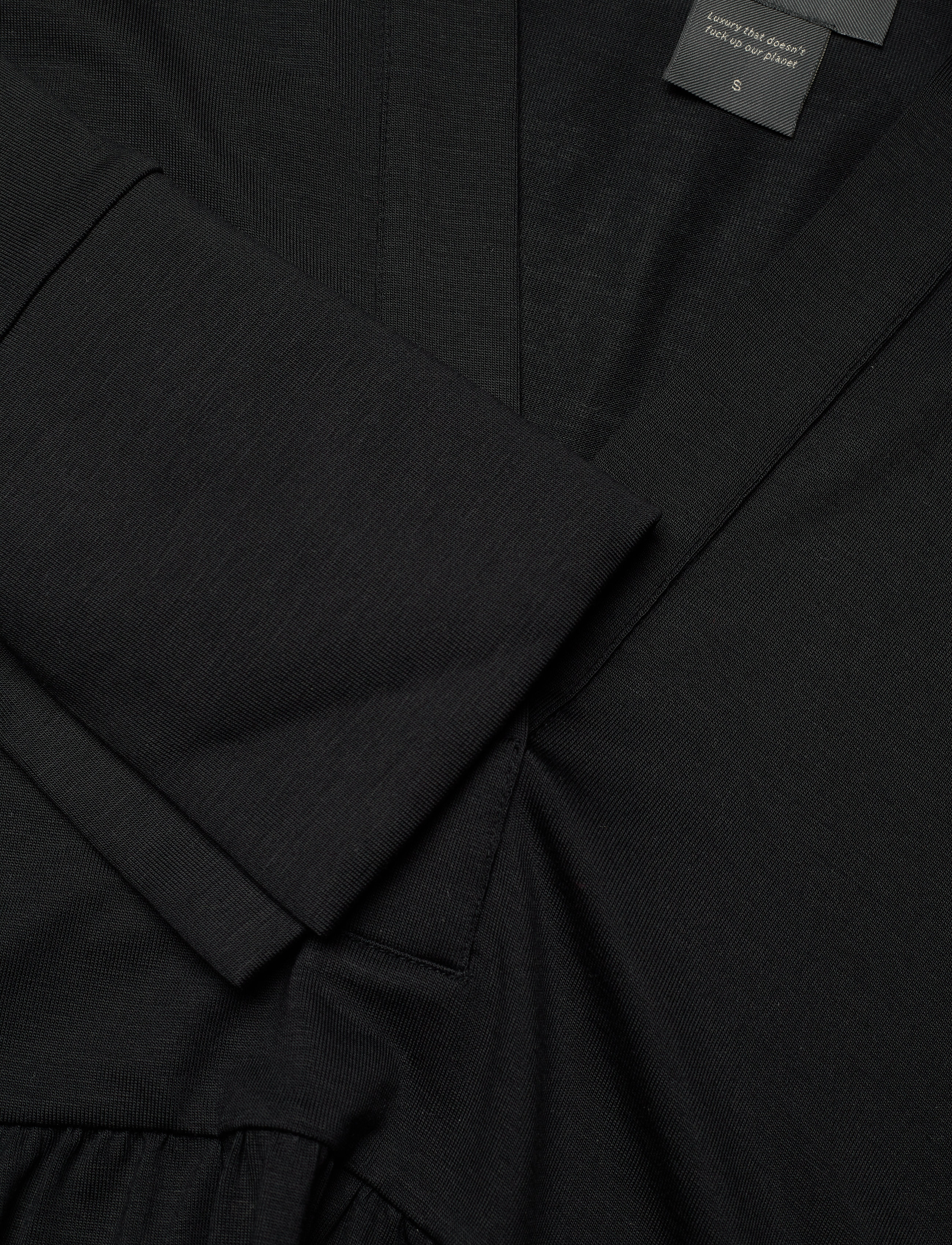 Residus - Toto Collar Dress - skjortekjoler - black - 5