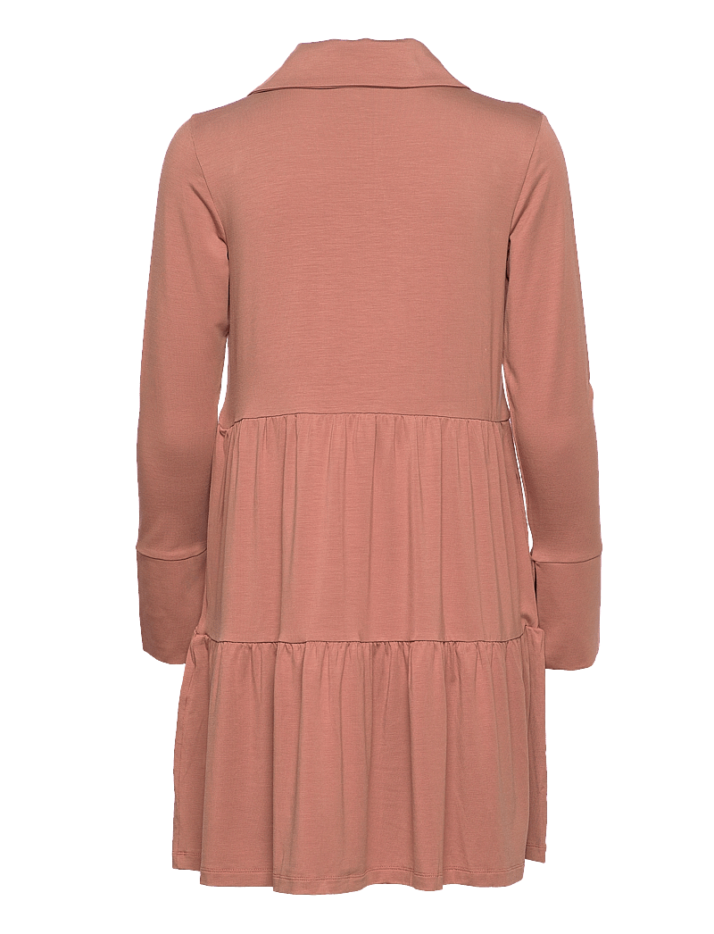 Residus - Toto Collar Dress - skjortekjoler - russet - 1