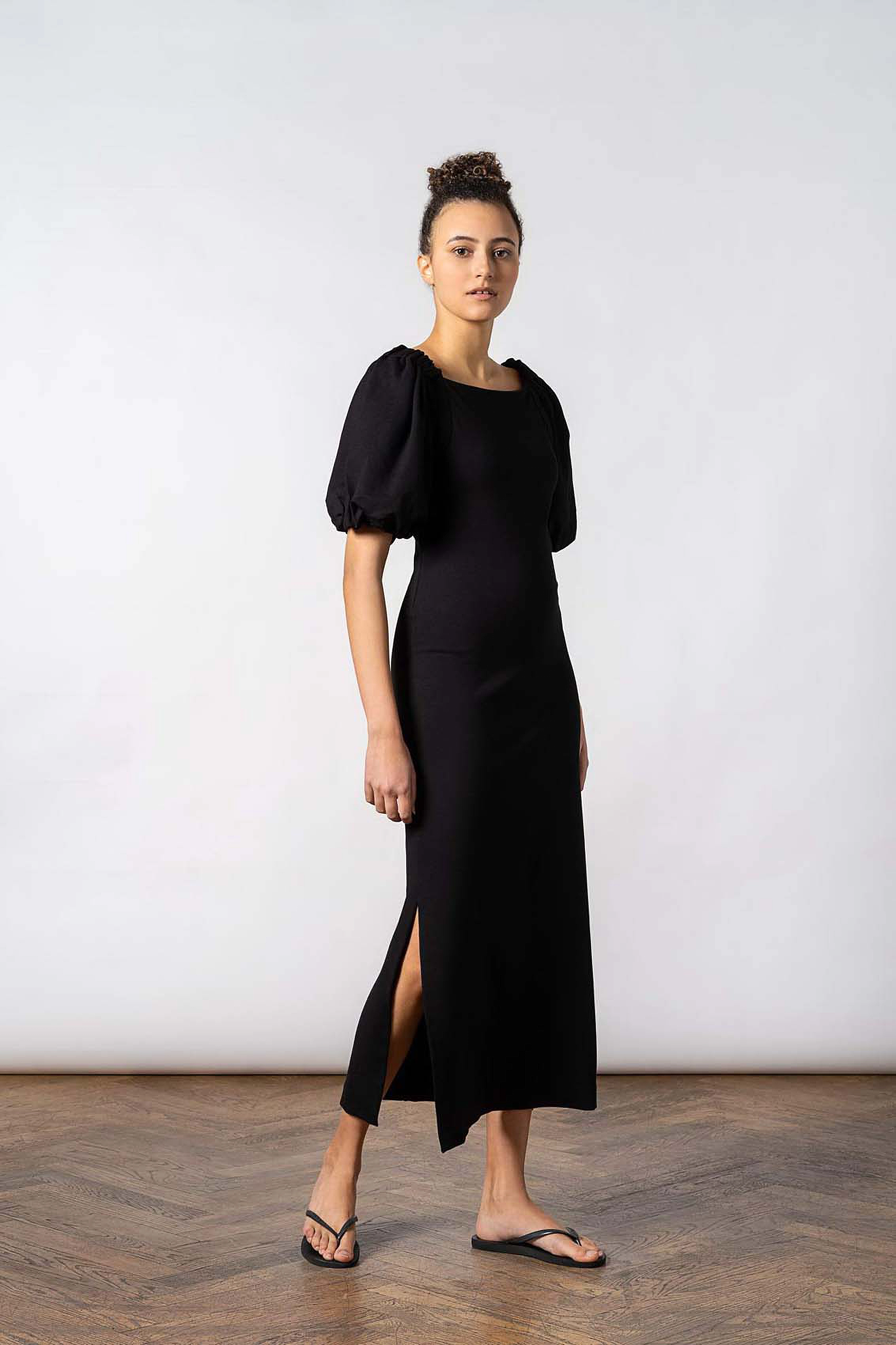 Residus - EMAHOY MIDI DRESS - black - 2