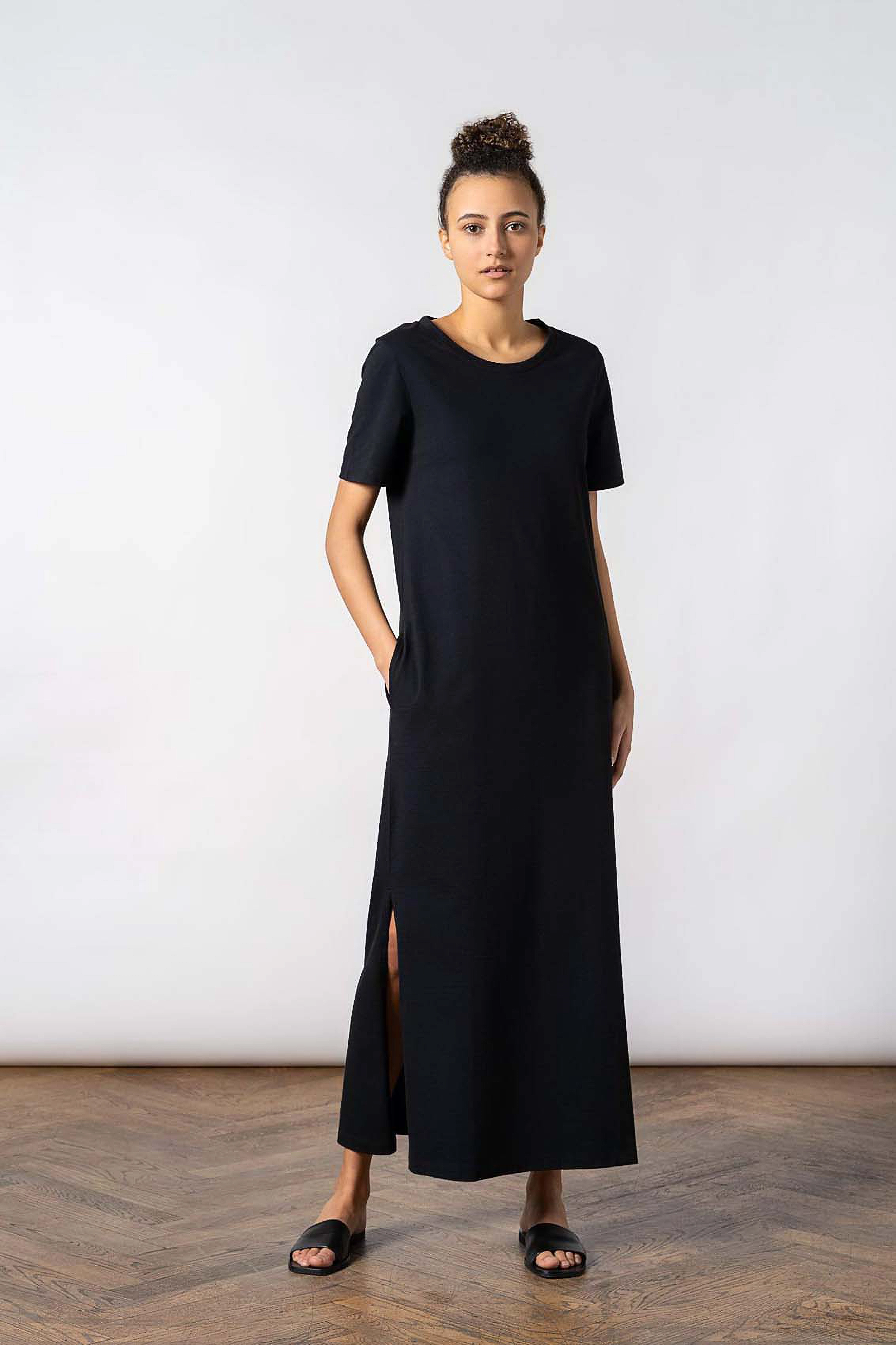 Residus - ORIKA MAXI TEE DRESS - black - 2