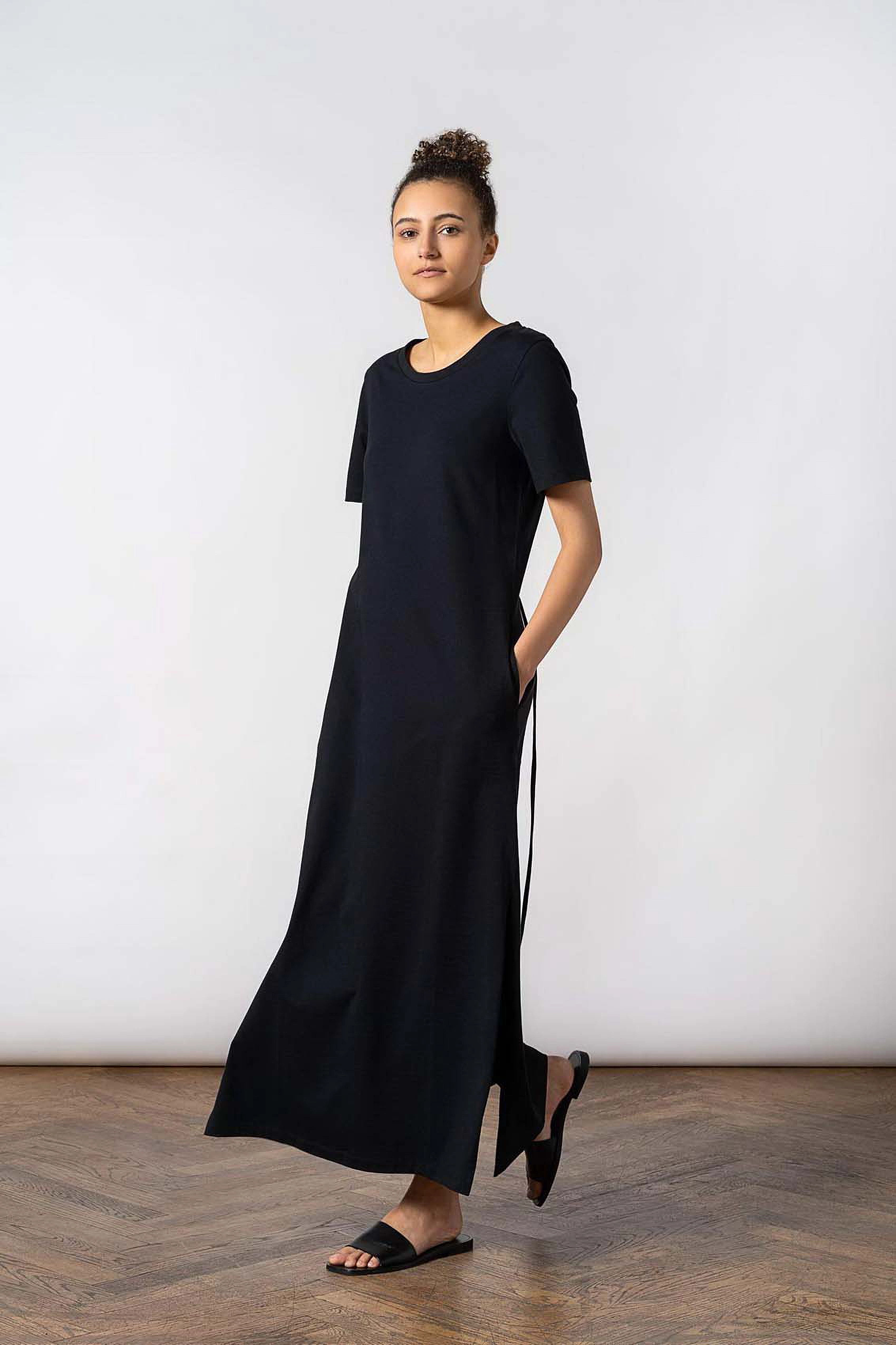 Residus - ORIKA MAXI TEE DRESS - black - 3