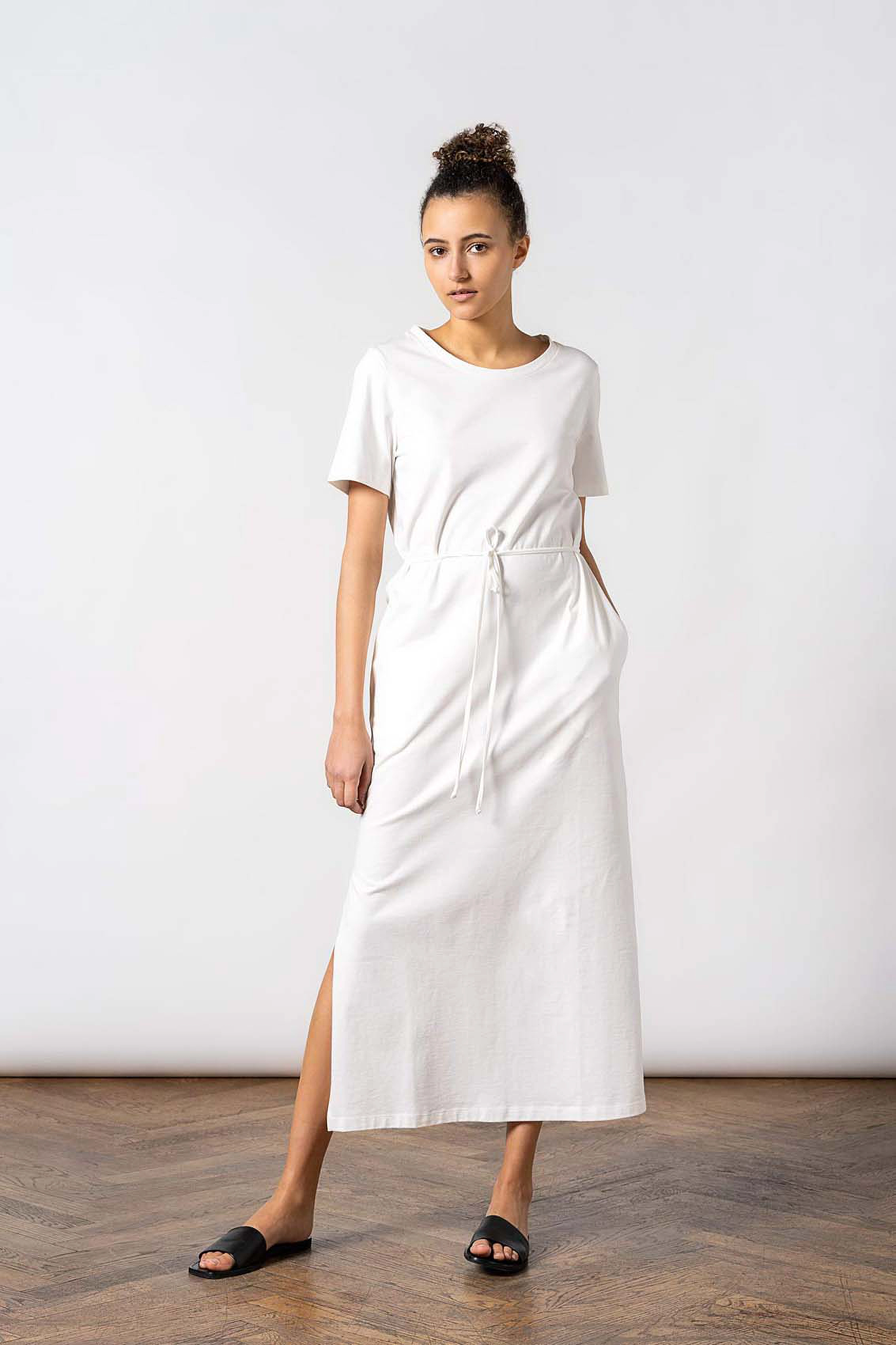Residus - ORIKA MAXI TEE DRESS - cloud white - 2