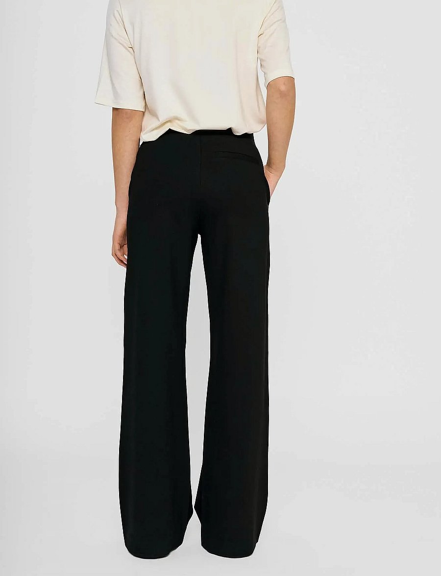 Residus - LEIA WIDE PANT - vida byxor - black - 3