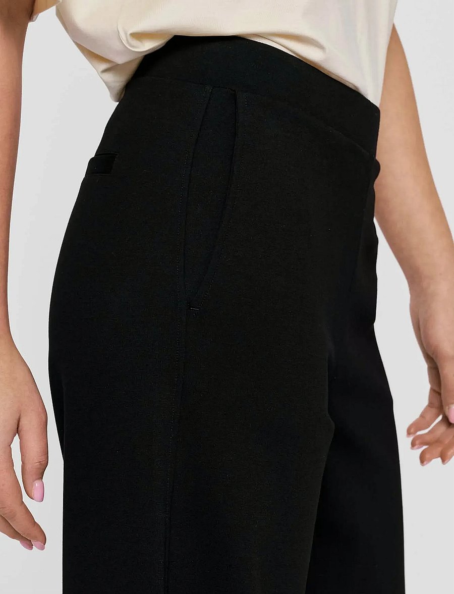 Residus - LEIA WIDE PANT - vida byxor - black - 4