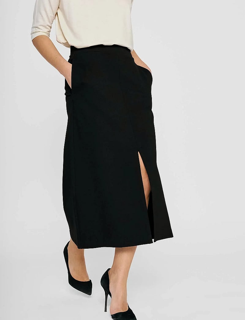 Residus - AMINE SKIRT - midi röcke - black - 0