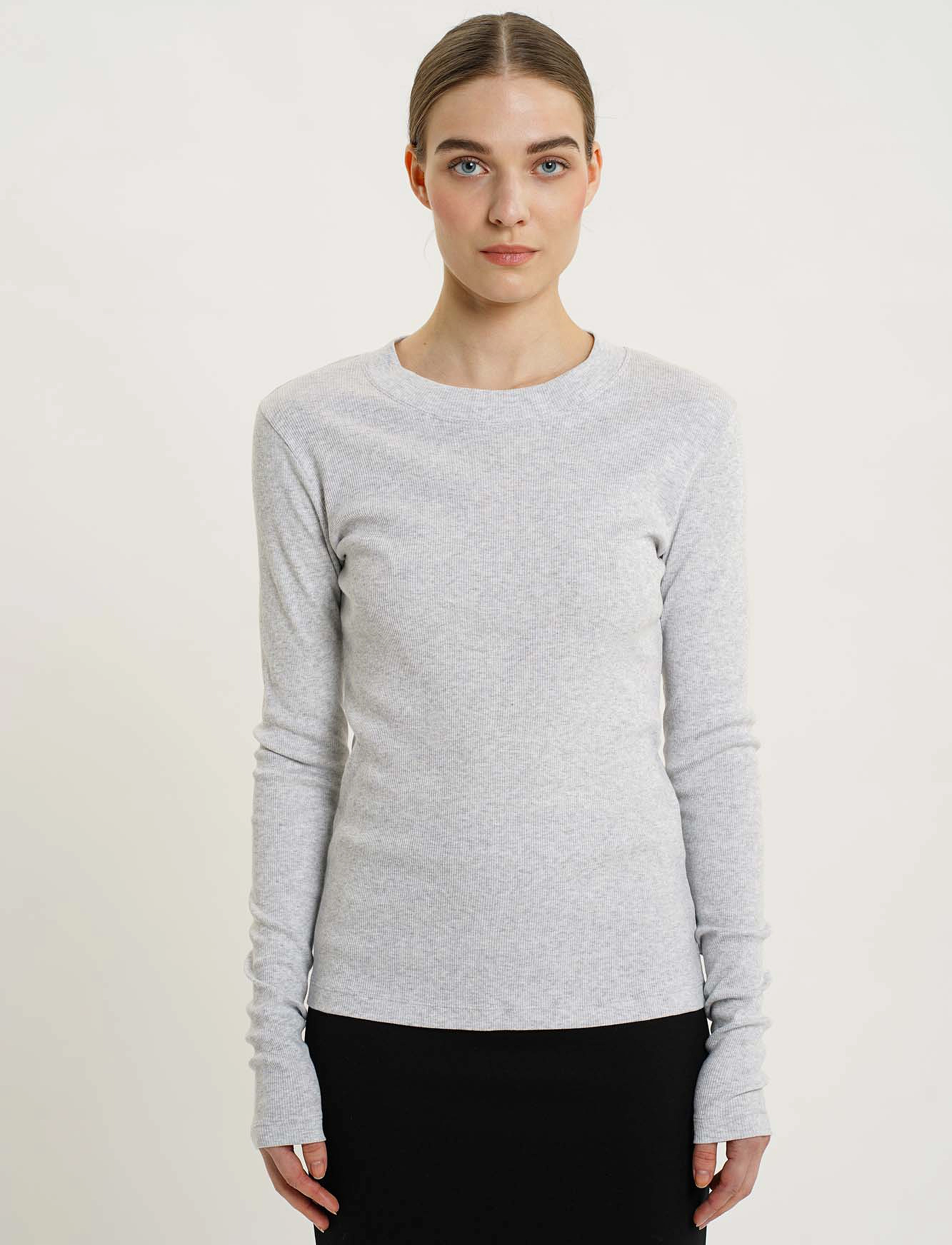 Residus OTTAWA TOP - T-shirts & Toppar - GREY MELANGE / grey