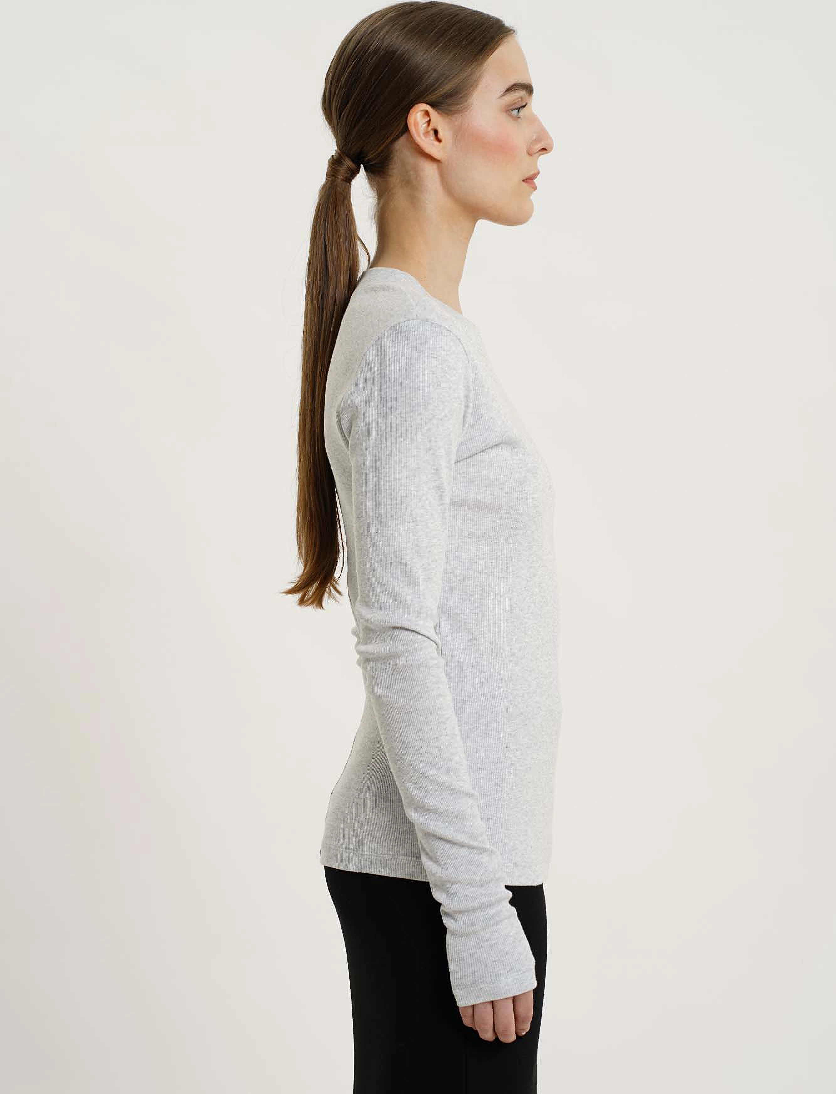 Residus - OTTAWA TOP - långärmade toppar - grey melange - 3