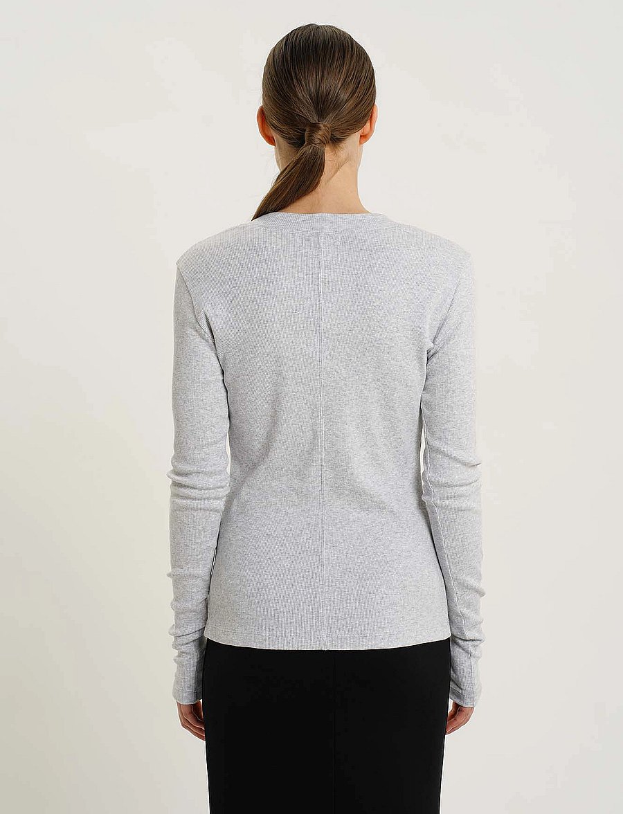 Residus - OTTAWA TOP - langärmlige tops - grey melange - 4