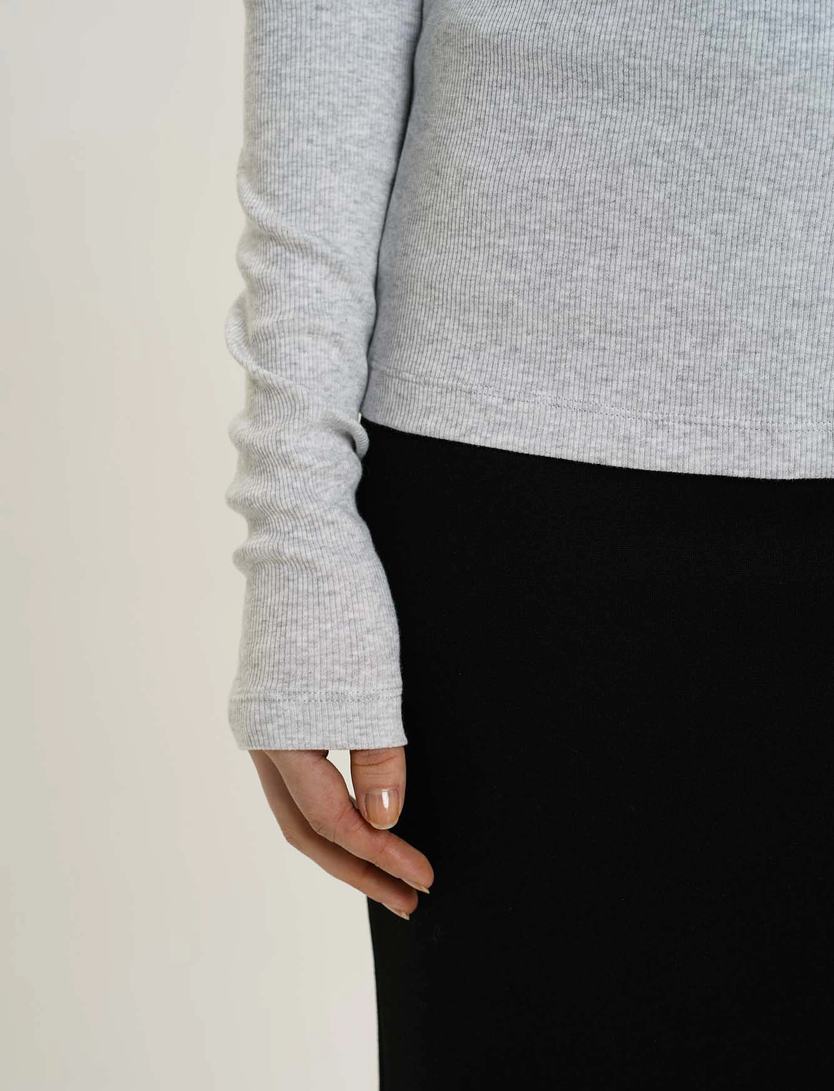 Residus - OTTAWA TOP - långärmade toppar - grey melange - 5
