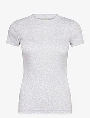 Residus - OTTILLE TEE - t-shirts & tops - grey melange - 0
