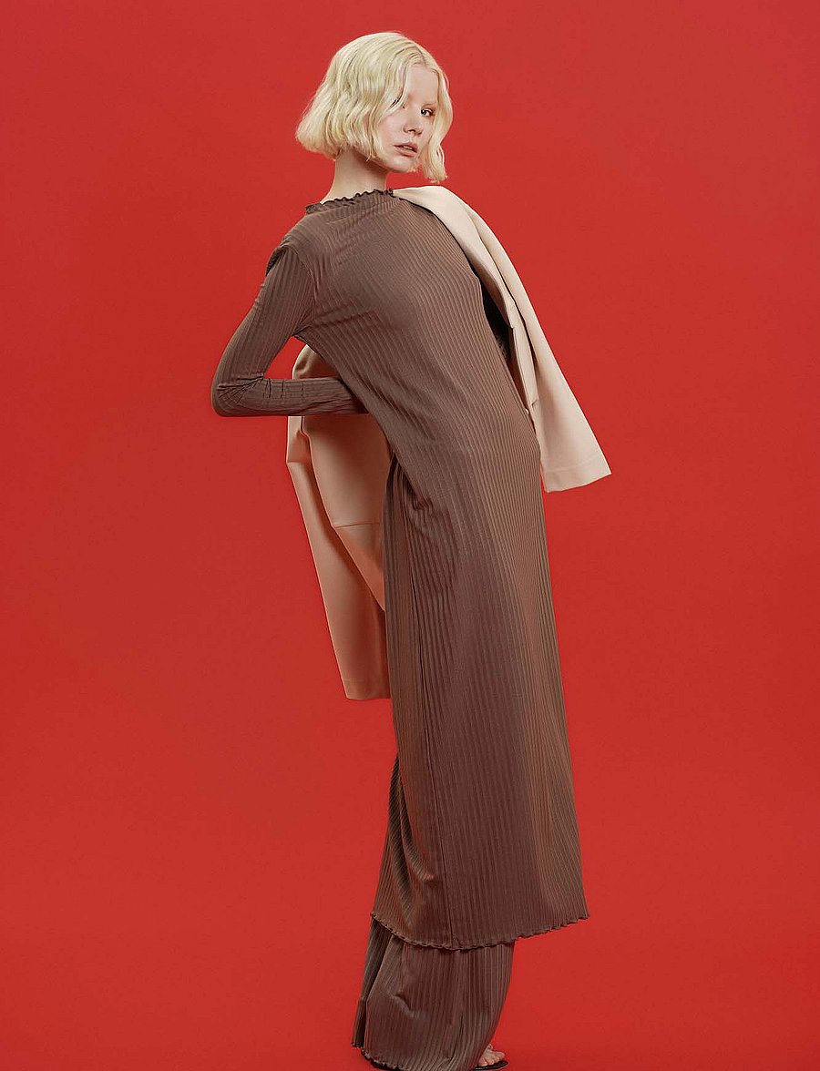 Residus - COPIN DRESS - t-shirt dresses - mole - 0