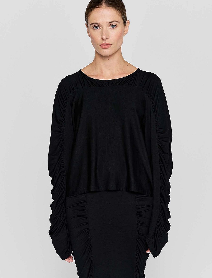 Residus - MINO TOP - langärmelige blusen - black - 0