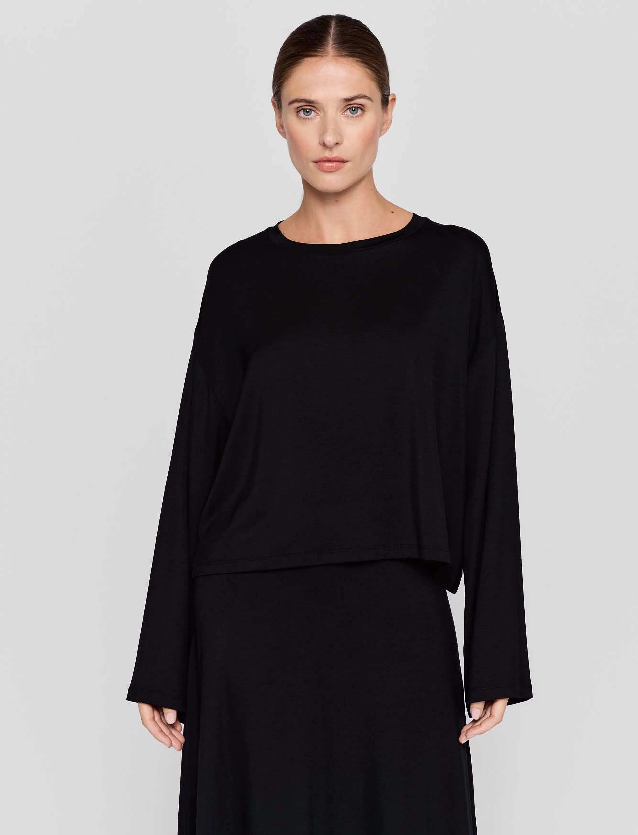 Residus GIGI TOP - T-shirts & Toppar - BLACK / black