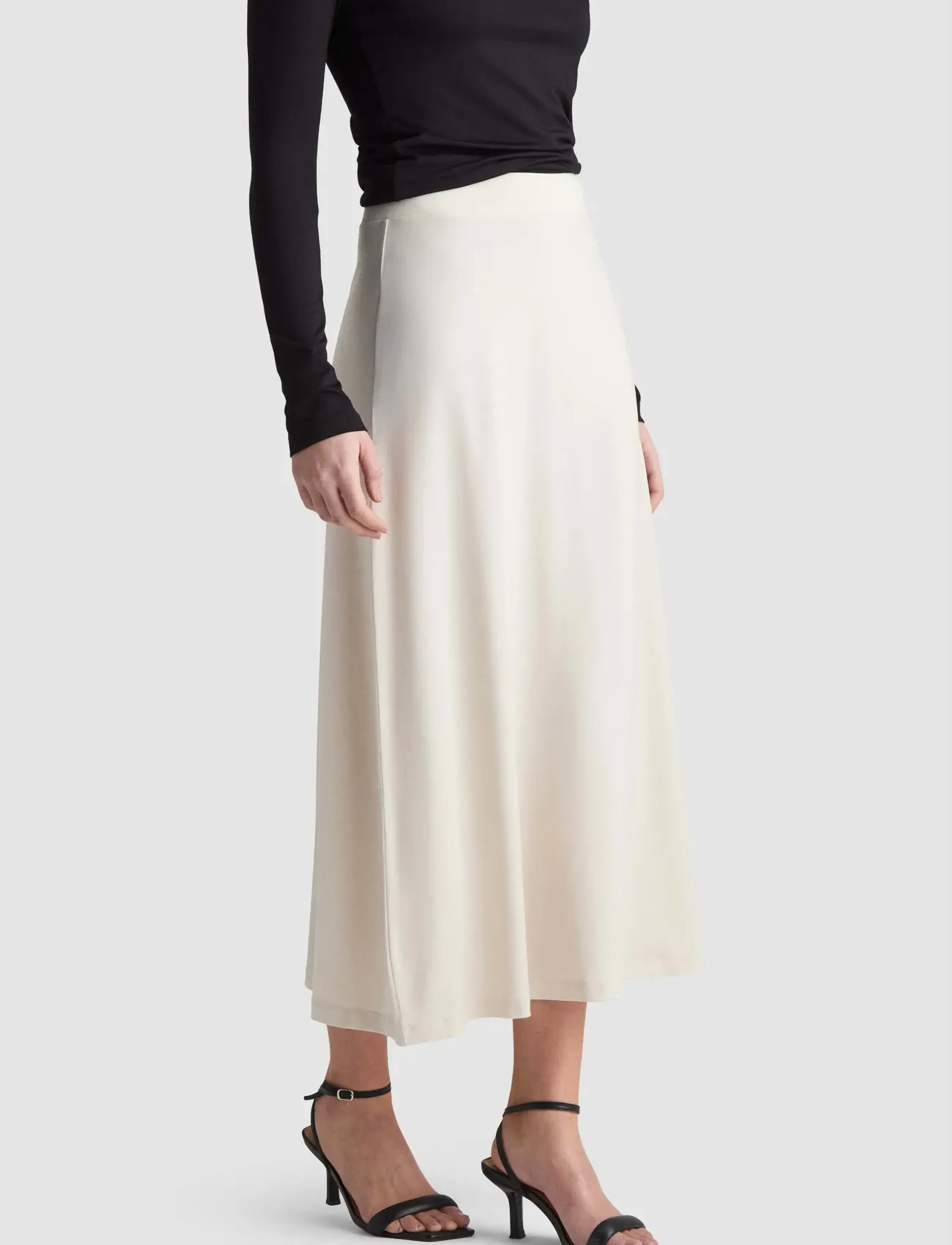 Residus GRACE SKIRT - Seelikud - OYSTER / cream