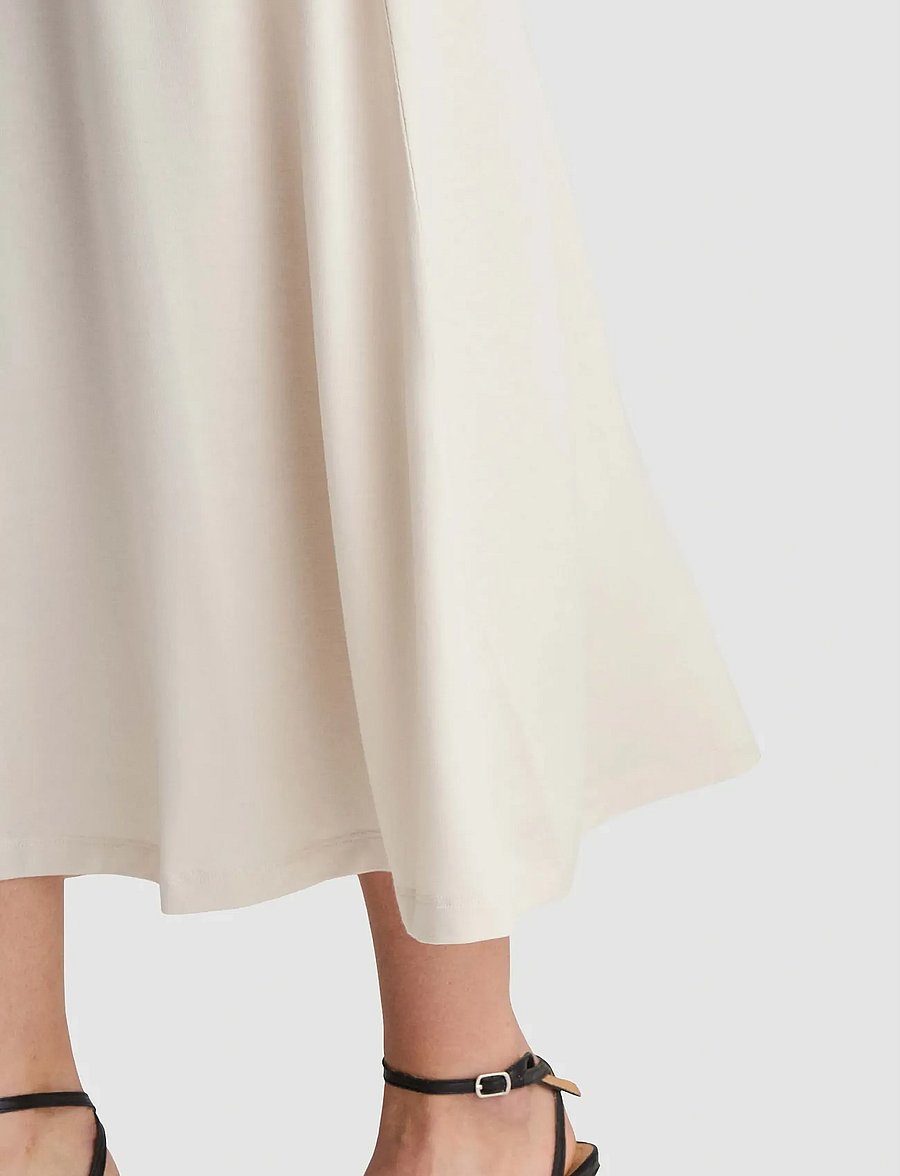 Residus - GRACE SKIRT - maxikjolar - oyster - 4