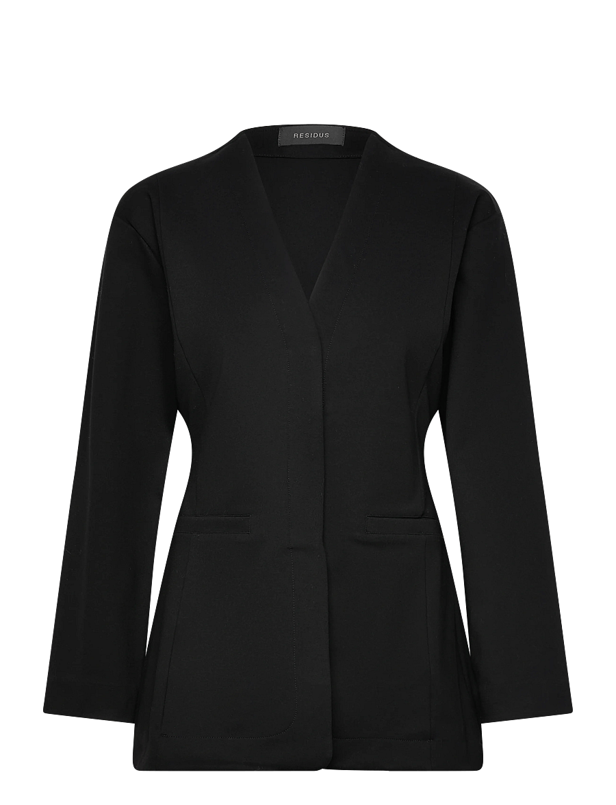Residus - AMA BLAZER - einhnepptir jakkar - black - 1