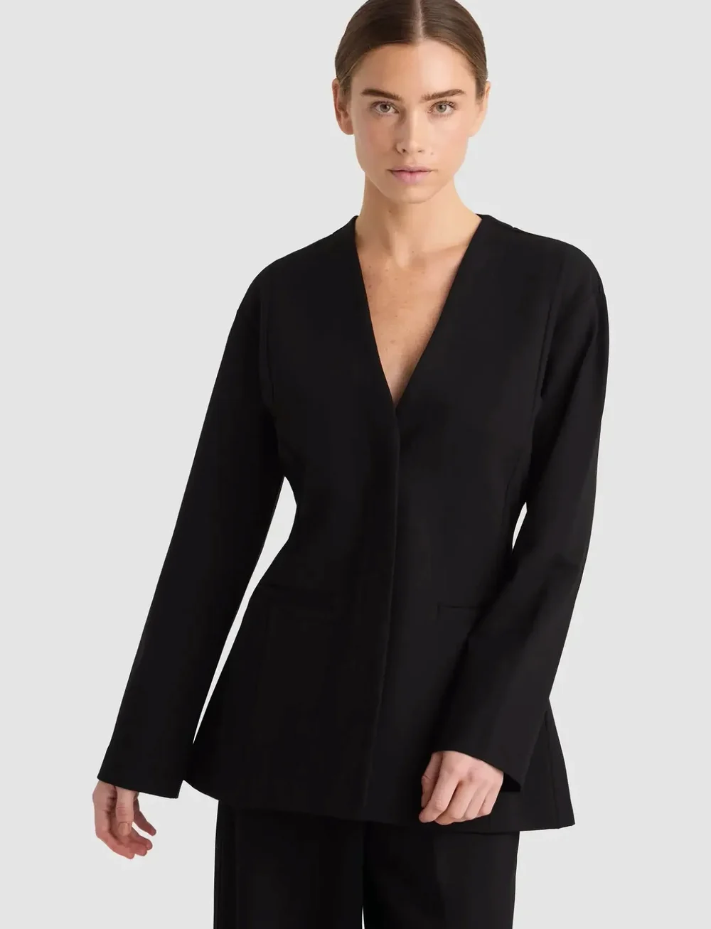Residus - AMA BLAZER - einreihige blazer - black - 0