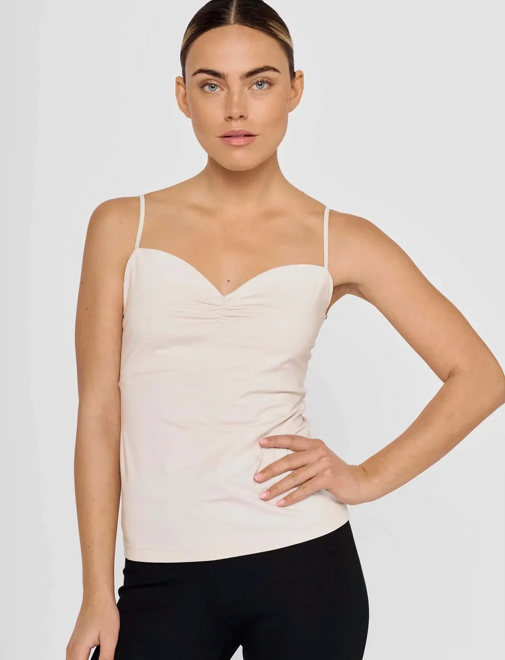 Residus - BEBE TOP - sleeveless tops - oyster - 0