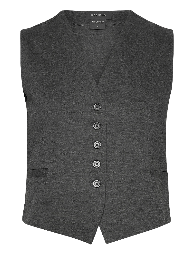 Residus - COURTNEY VEST - waistcoats - graphite melange - 1