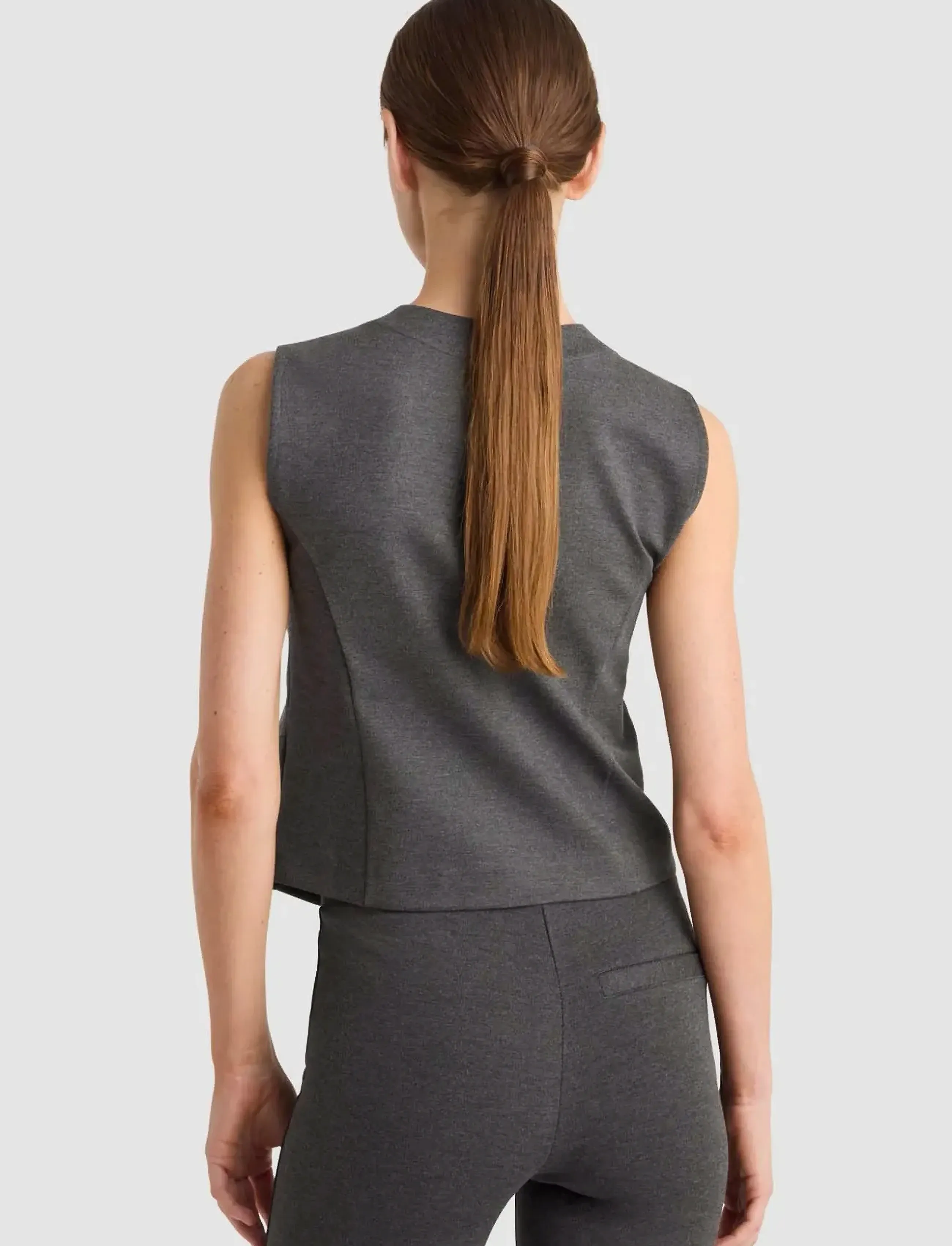 Residus - COURTNEY VEST - westen - graphite melange - 3