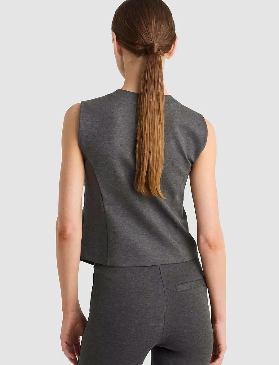 Residus - COURTNEY VEST - westen - graphite melange - 3