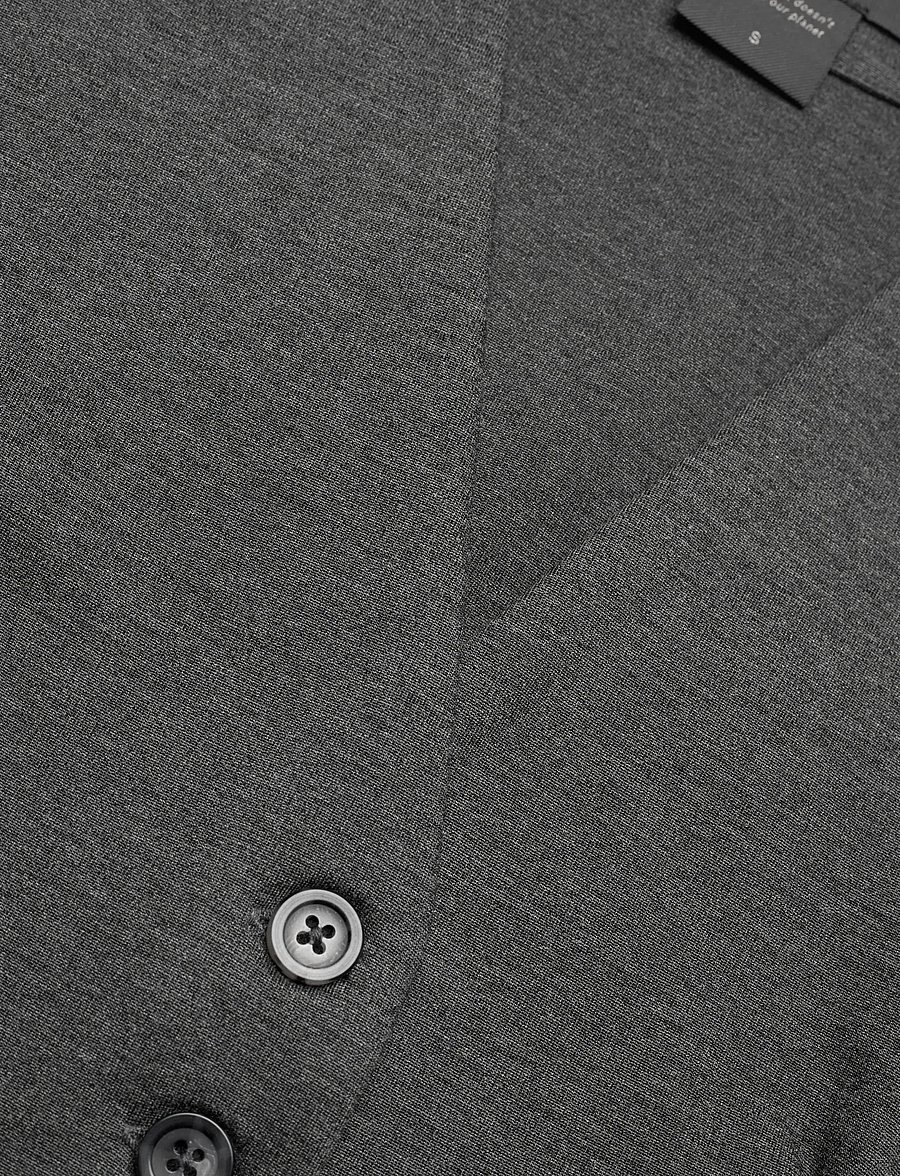 Residus - COURTNEY VEST - westen - graphite melange - 5