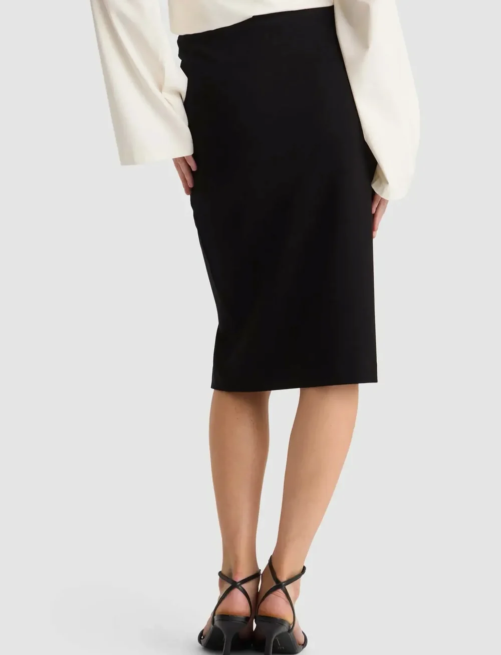 Residus - LEMAN SKIRT - kokerrokken - black - 3