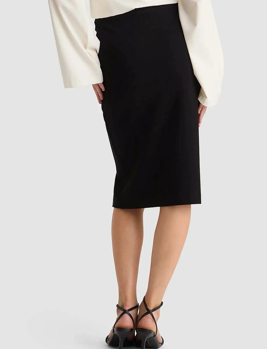 Residus - LEMAN SKIRT - pliiatsseelikud - black - 3