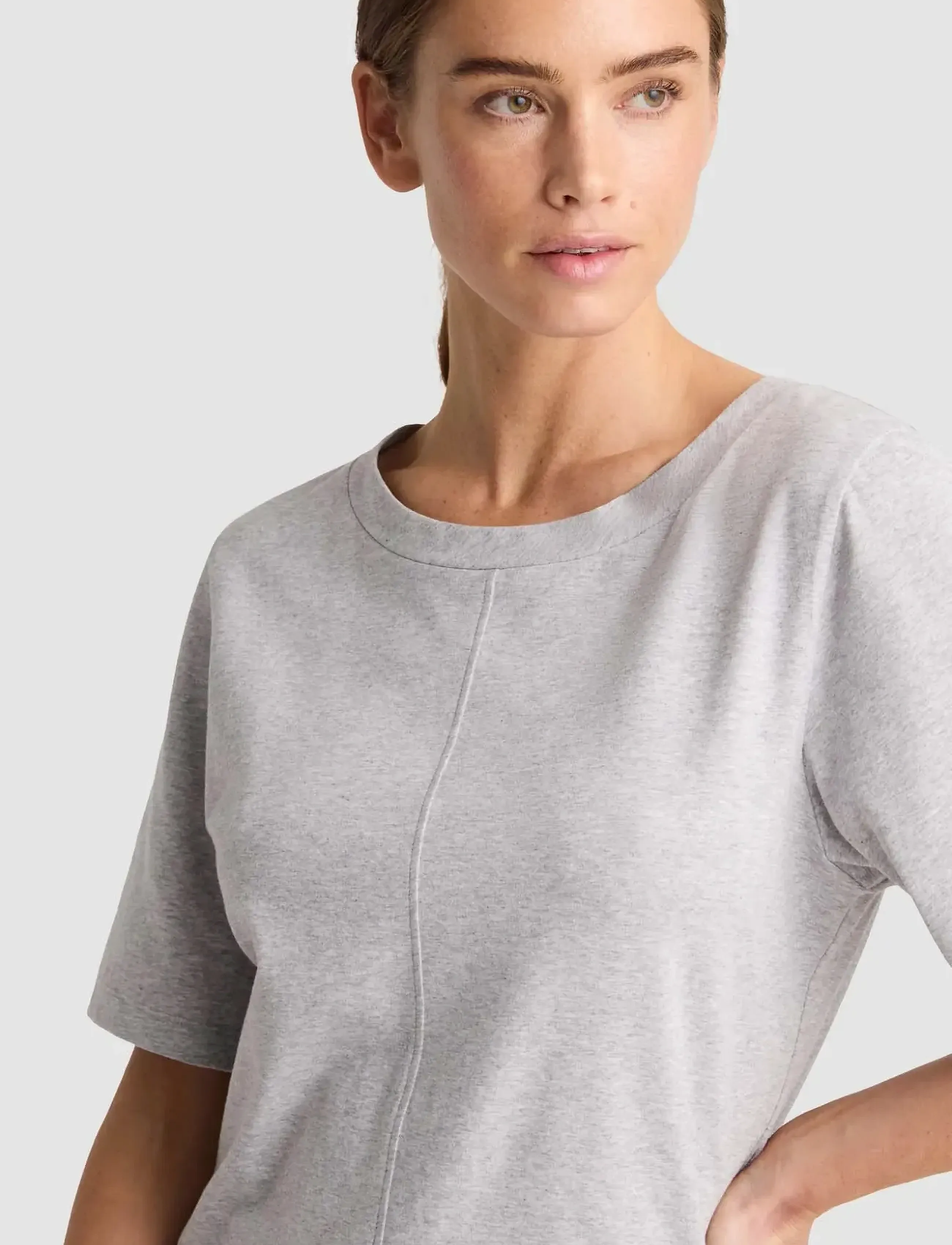 Residus - THEA TEE - t-krekli - grey melange - 4
