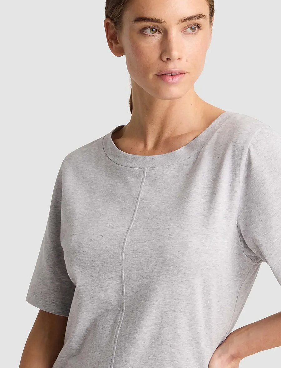 Residus - THEA TEE - t-shirts - grey melange - 4