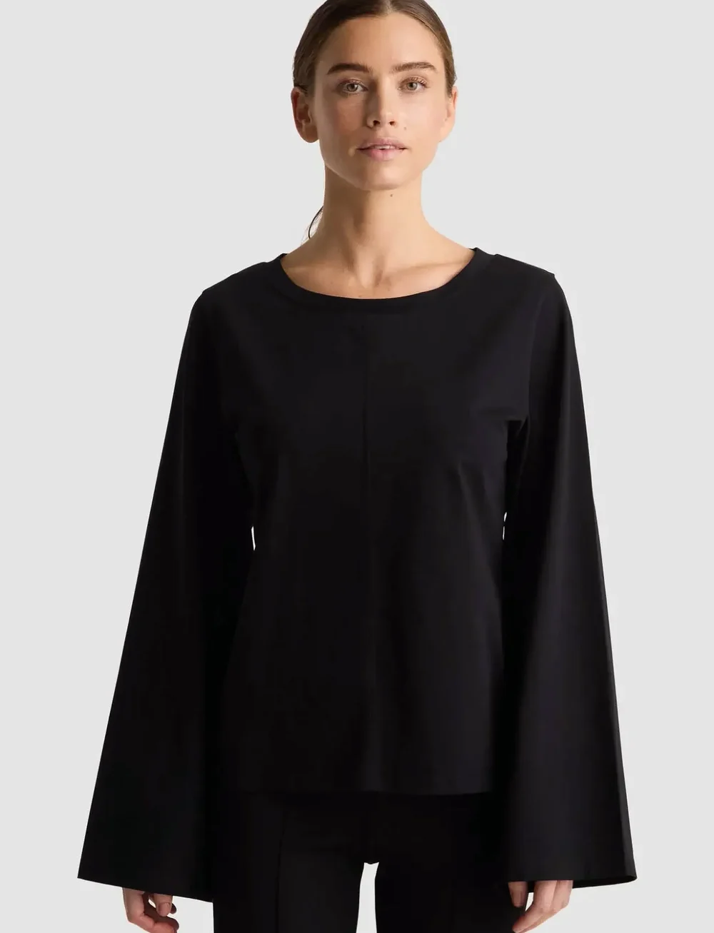 Residus - THELMA TOP - långärmade toppar - black - 0
