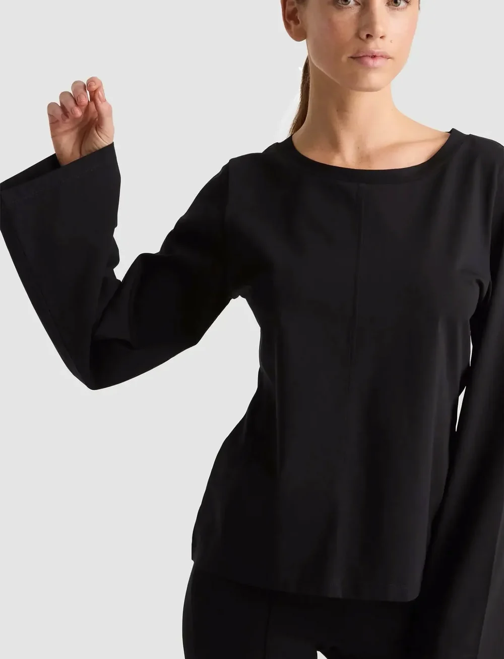 Residus - THELMA TOP - långärmade toppar - black - 4
