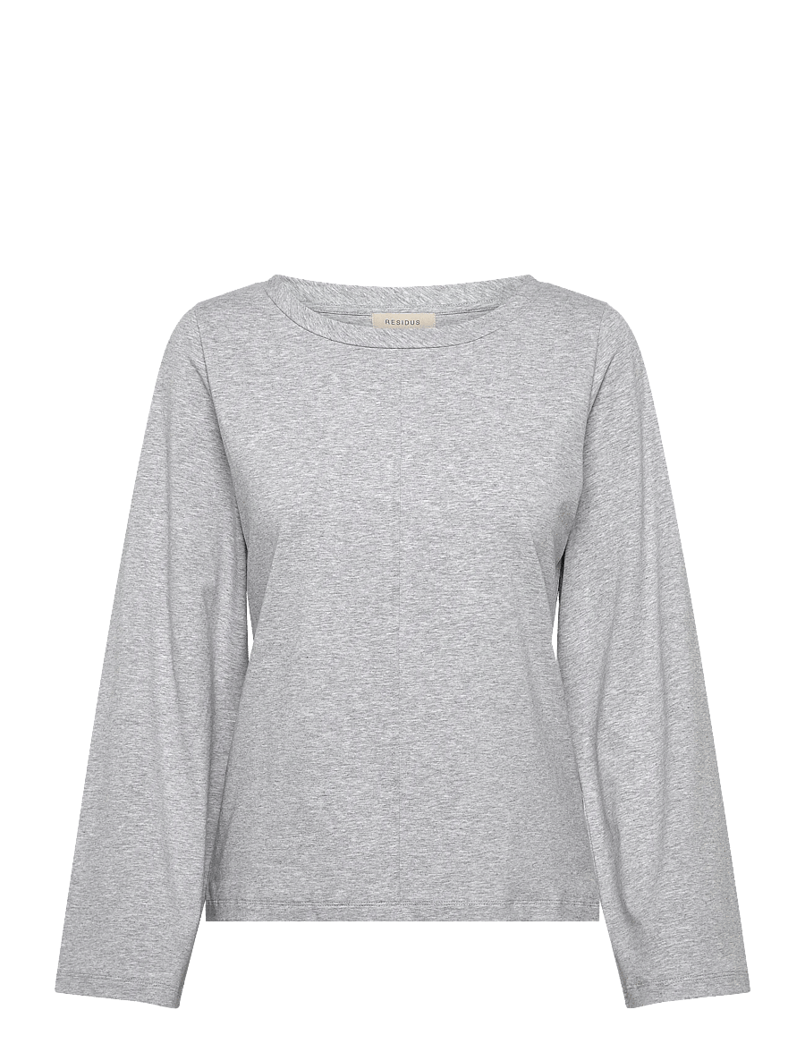 Residus - THELMA TOP - topi ar garām piedurknēm - grey melange - 1