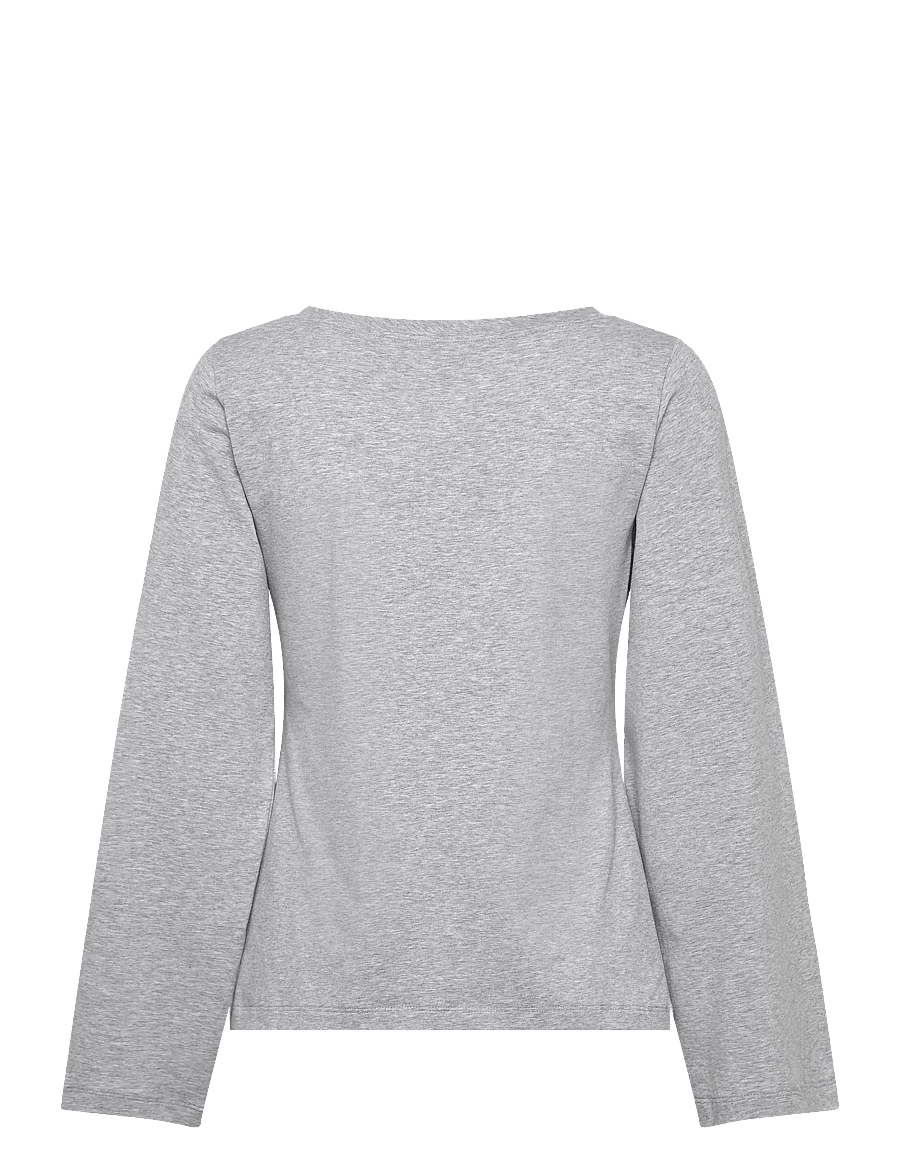 Residus - THELMA TOP - topi ar garām piedurknēm - grey melange - 2