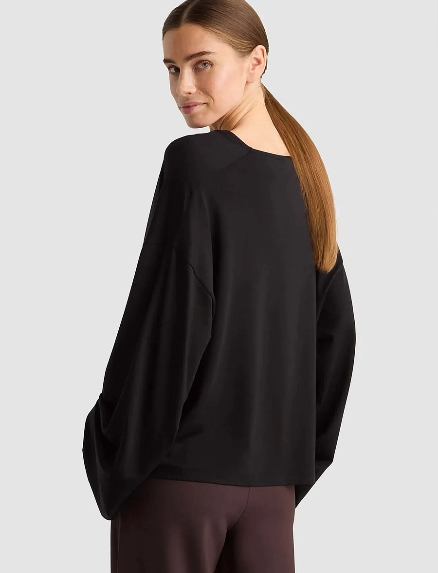 Residus - GENNA TOP - pikkade varrukatega alussärgid - black - 3