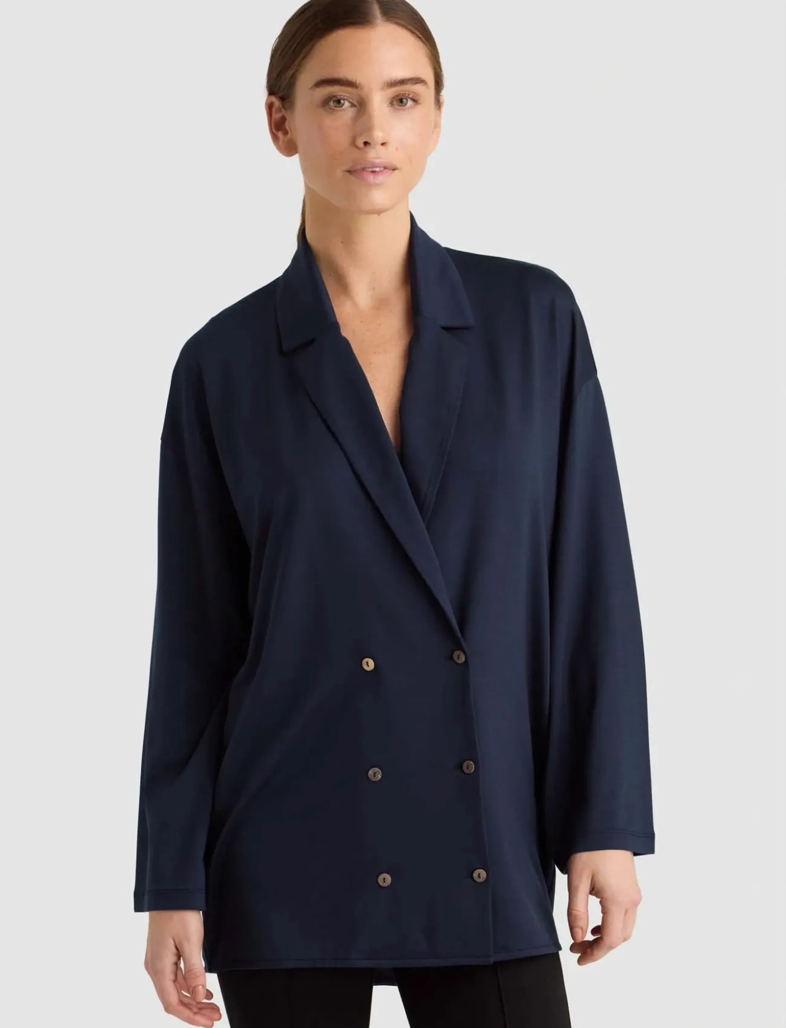 Residus Huberta Blouse, S, Blouses, Marineblau - Long-sleeved, Frauen