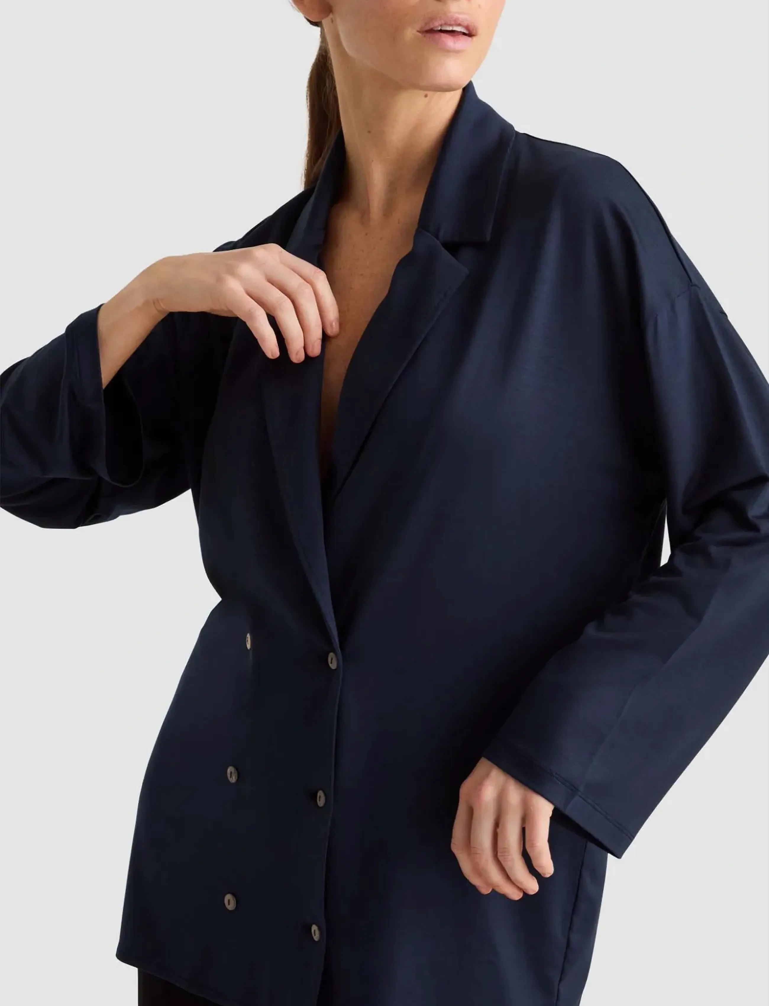 Residus - HUBERTA BLOUSE - pitkähihaiset puserot - midnight - 4