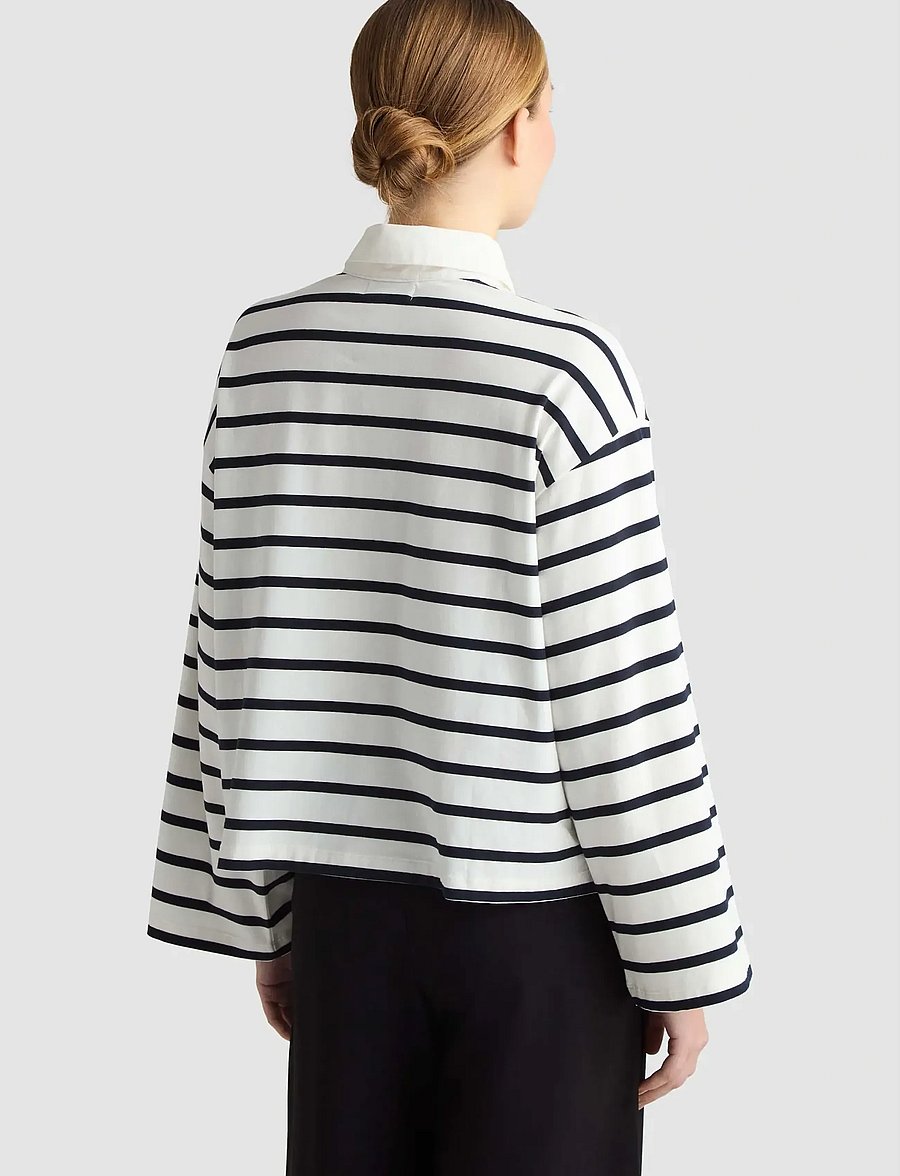 Residus - TOMMY POPOVER - poloshirts - midnight stripe - 3