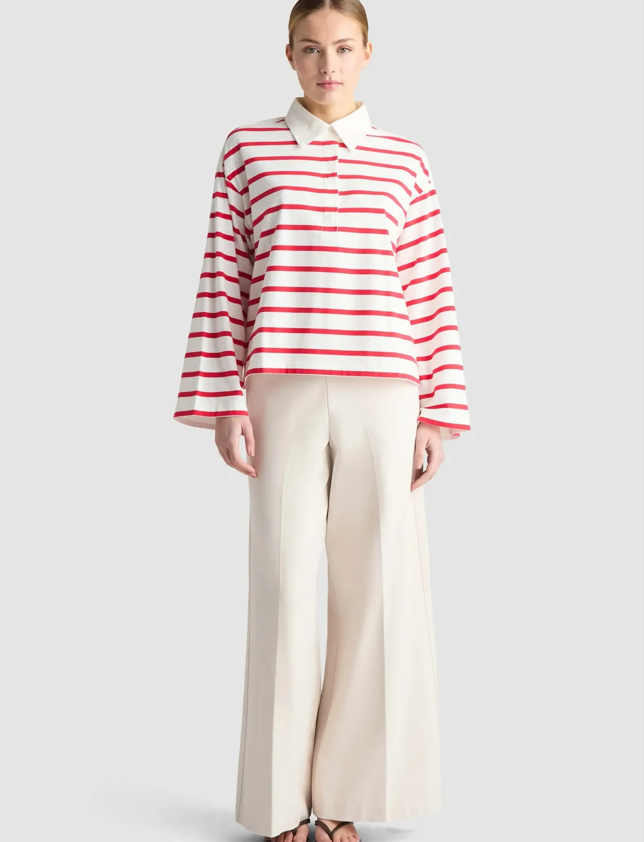 Residus - TOMMY POPOVER - polo shirts - raspberry stripe - 4