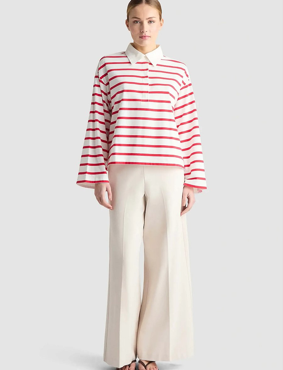 Residus - TOMMY POPOVER - poloshirts - raspberry stripe - 4