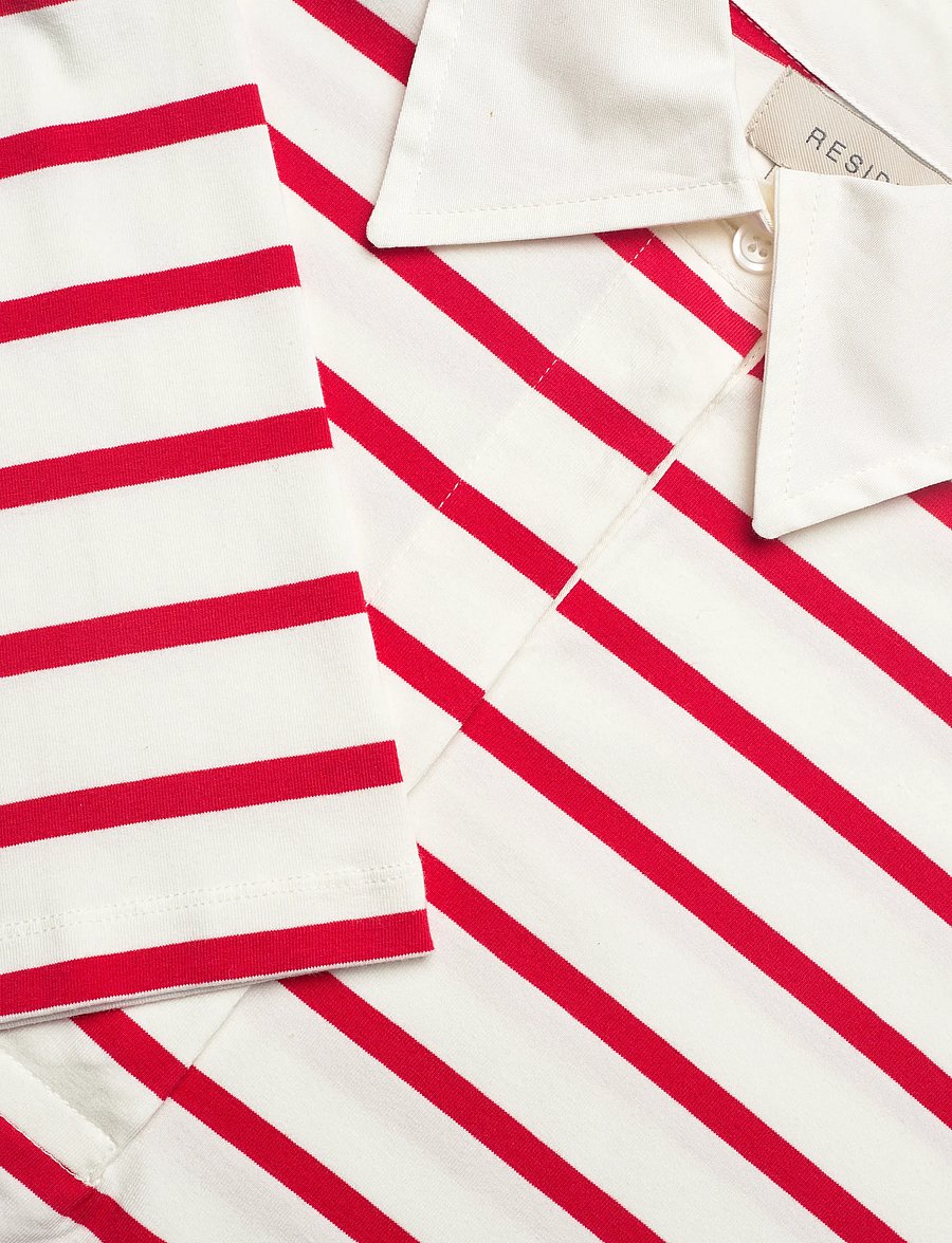 Residus - TOMMY POPOVER - poloshirts - raspberry stripe - 5